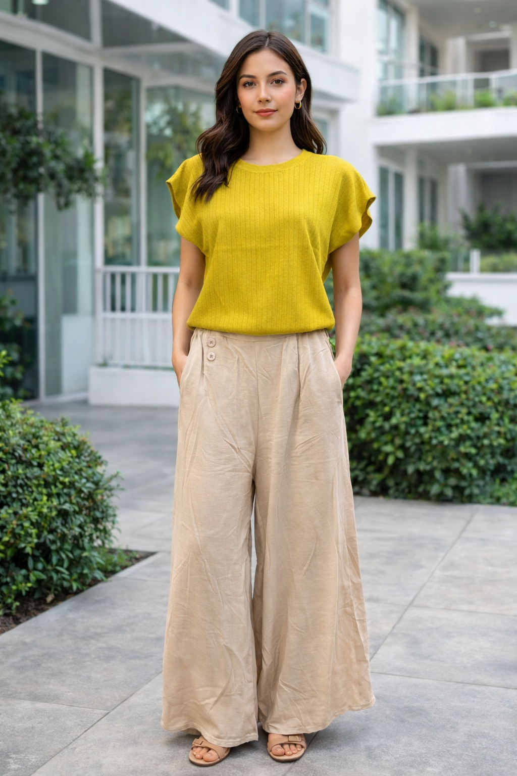 Soft Ribbed Acrylic Office top