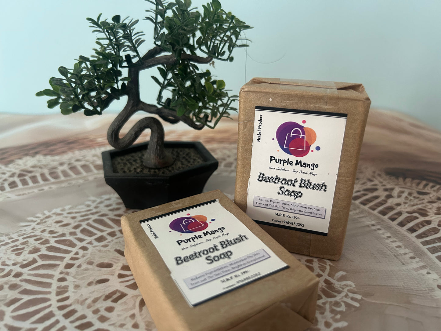 Beetroot Blush Soap (100gm) X Pack of 2