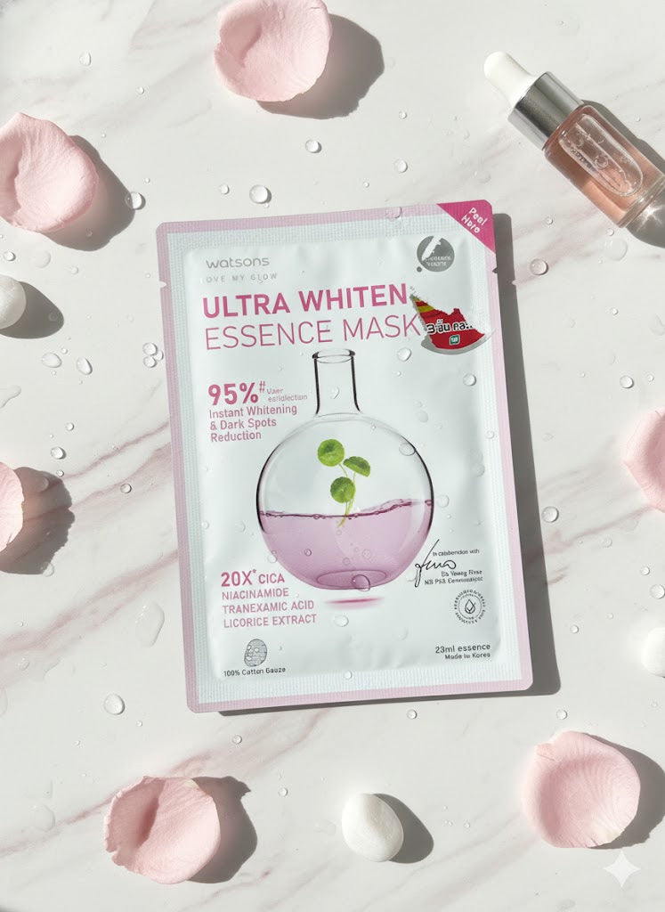 ✨ Watsons Ultra Whiten Essence Mask: Love My Glow