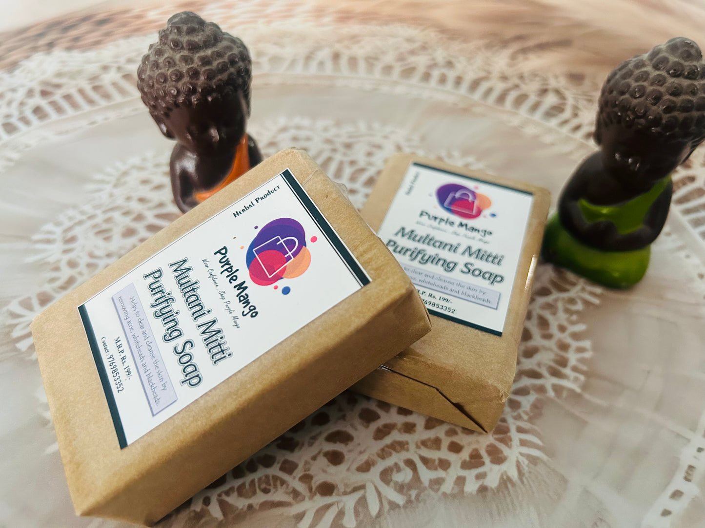 Multani Mitti Purifying Soap - Detox & Refresh (100gm) X Pack of 2