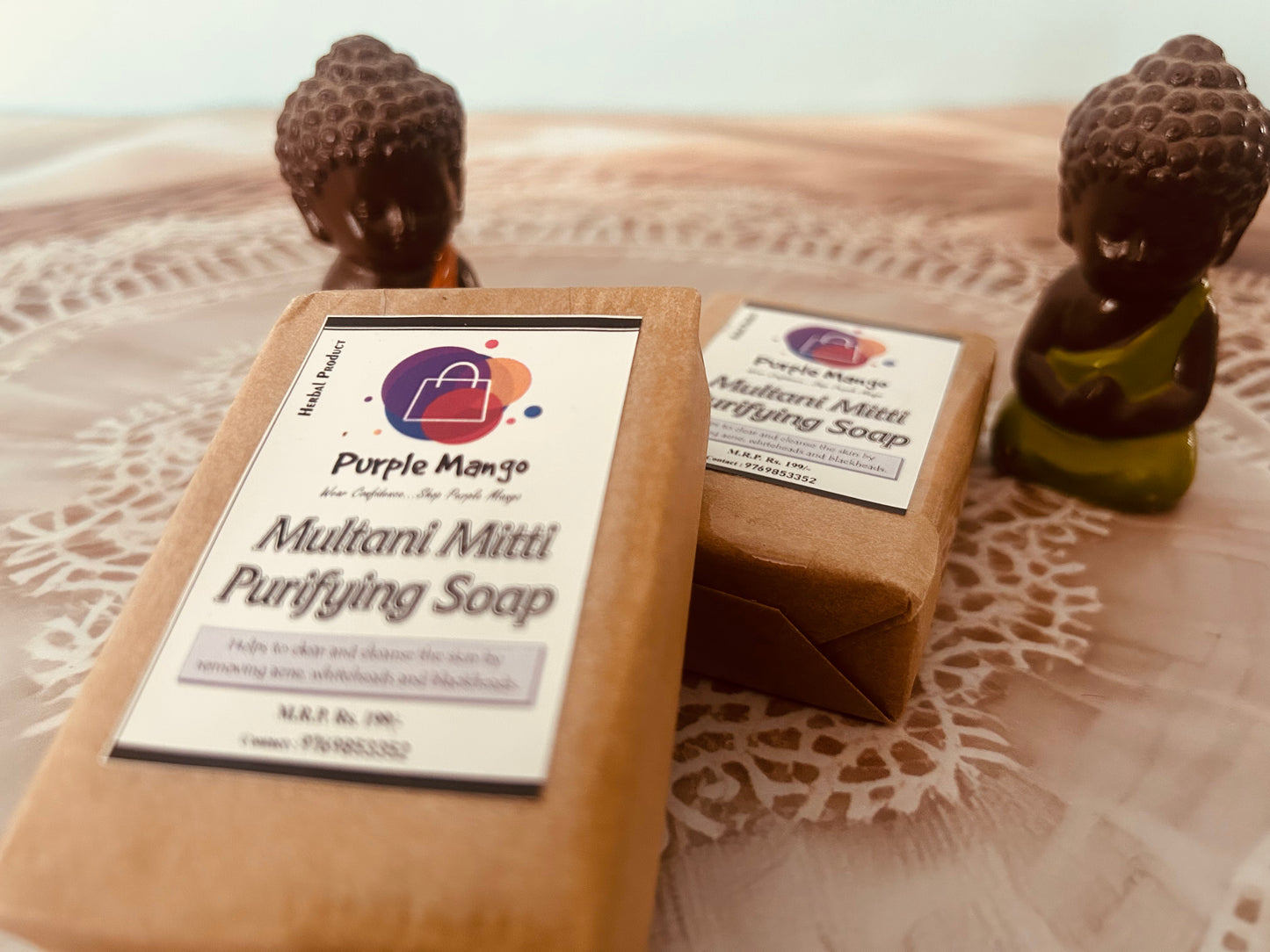 Multani Mitti Purifying Soap - Detox & Refresh (100gm) X Pack of 2