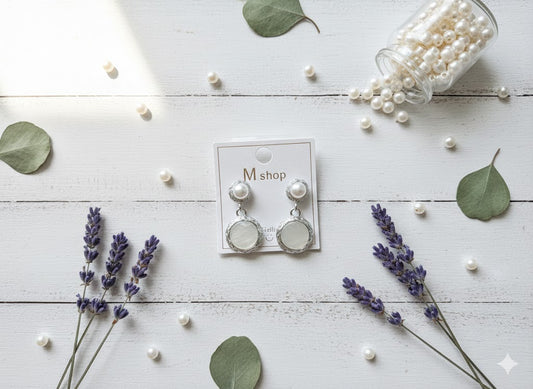 Luminous Mother-of-Pearl & Pearl Drop Earrings