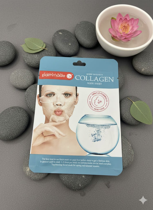 🌸 Palmade Collagen Mask Sheet: Gentle Formula for All Skin Types