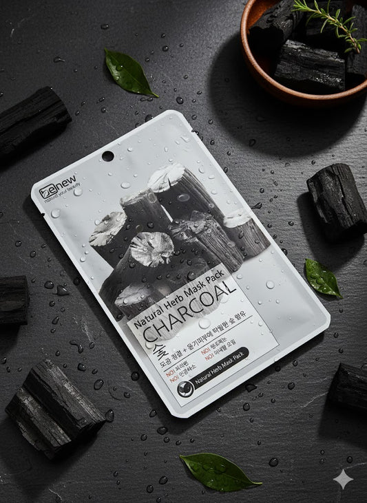 ⚫ Be New Natural Herb Mask Pack - CHARCOAL: Natural Your Beauty