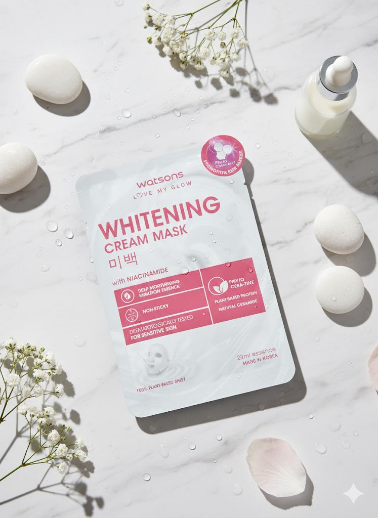 ✨ Watsons Whitening Cream Mask: Love My Glow